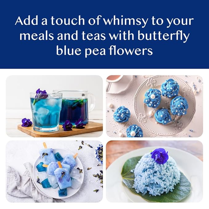 VAHDAM, Butterfly Pea Flower Tea (1.76oz) 100+ Cups | Delicate & Earthy | Vacuum Sealed for