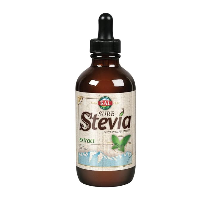 KAL Sure Stevia Extract Zero Calorie Sweetener, Low Carb, Plant Based Liquid Stevia Drops, Great