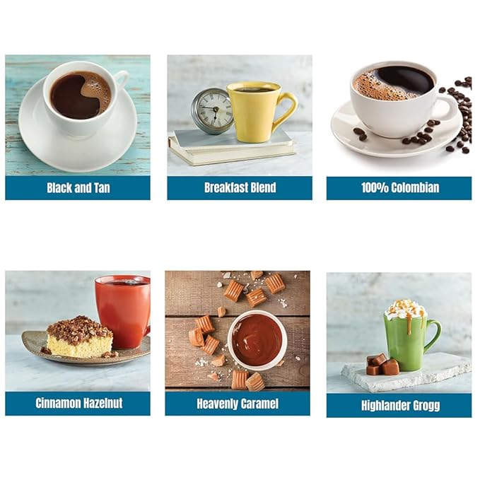 Gourmet Flavored Decaf Coffee Sampler Pack - 10 Bags of Unique Flavored Coffees ??100% Specialty