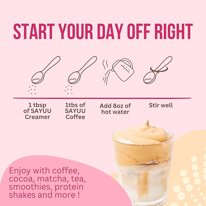 SAYUU Functional Probiotic Creamer With Mushrooms ??Enriched With Powerful Adaptogenic Mushrooms