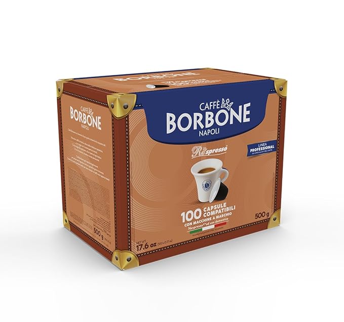 Caffe Borbone Nespresso Compatible Coffee Pods, Red Blend, Medium Roast, Premium Robusta Blend