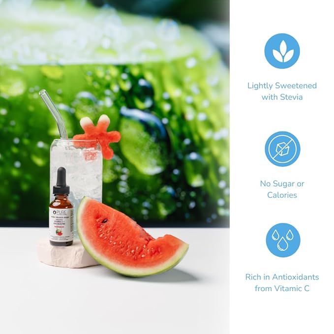 Pure Inventions - Watermelon Water Infusion Drops - Antioxidants, Vitamin C & Electrolytes - Health