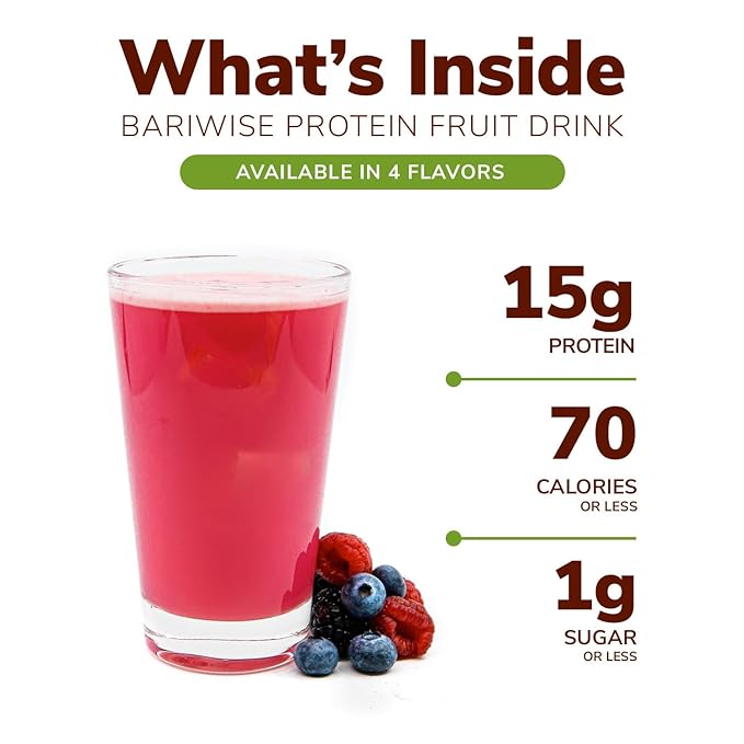 BariWise Protein Fruit Drink, Pineapple Orange, Low Sugar, Gluten Free, Keto Friendly & Low Carb