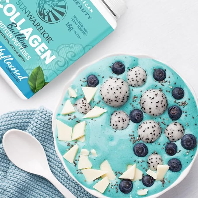 Vegan Collagen Building Powder Protein Peptide with Biotin Vitamin C Hyaluronic Acid Collagen