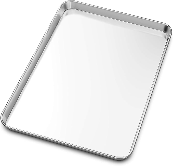 Baking Sheet, Yododo Stainless Steel Baking Pans Tray Cookie Sheet Toaster Oven Tray Pan Cookie