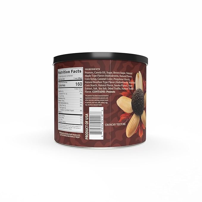 Sabatino Maple Bourbon Black Truffle Peanuts ??Gourmet Roasted Peanuts with Maple Bourbon & Black
