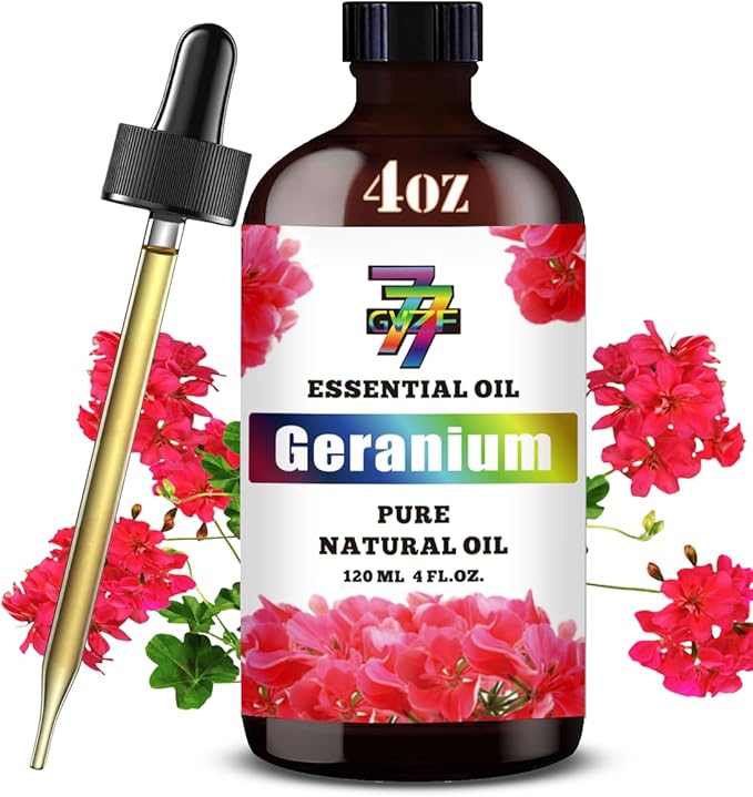 Geranium Essential Oil (4 oz/120 ml) ??Geranium Oils for Aromatherapy, diffusers, humidifiers, Home