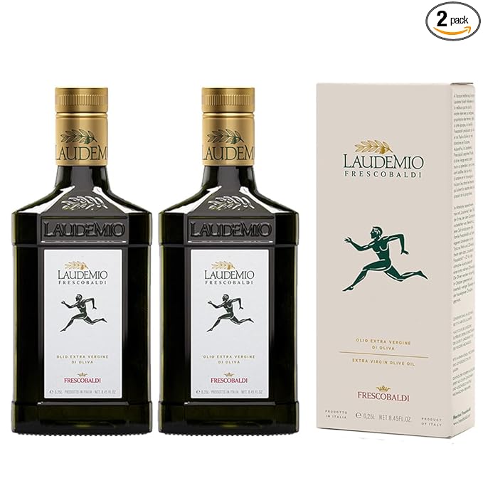 Frescobaldi Laudemio Extra Virgin Olive Oil, 8.45 FL Oz, 250ml, 2 Pack, Premium, Award Winning