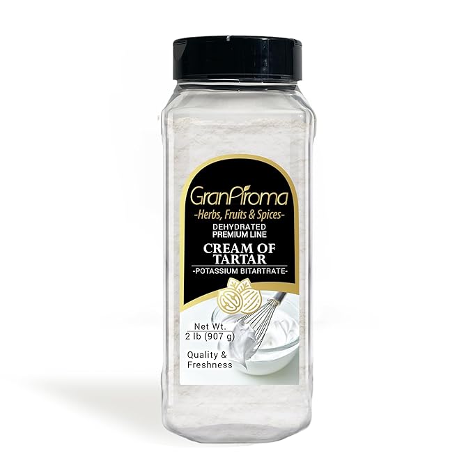 GranAroma Cream of Tartar, Kitchen Staple, Cakes & Cookies, Stabilizing Agent (2 Pound)