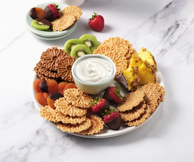 Reko Tea Fusions Waffle Cookies, White Tea & Peach - Individually Wrapped Single Serve Snack Packs