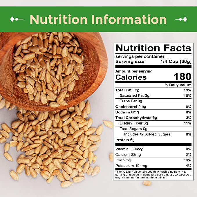 Sincerely Nuts Sunflower Seed Kernels Raw (No Shell) (5lb bag) | Delicious Antioxidant Rich Snack |
