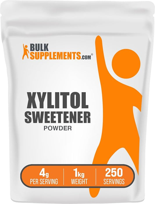 BulkSupplements.com Xylitol Powder - Xylitol Sweetener, Sugar Substitute For Baking & Cooking - Low
