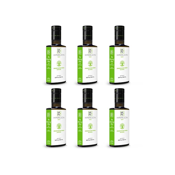 HYPERELEON GREEN | Premium, Organic, Exceptionally High Phenolic, Greek Extra Virgin Olive Oil 100%