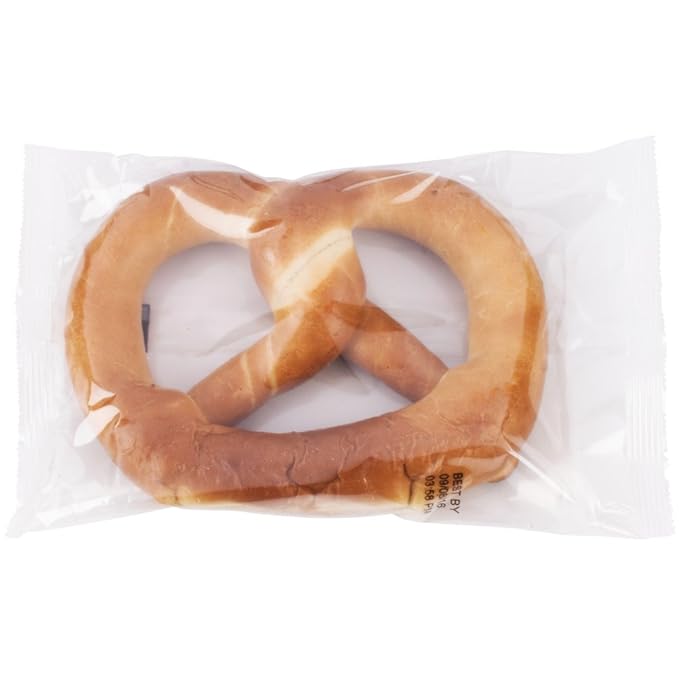 PretzelHaus Bakery Authentic Bavarian Plain Soft Pretzel, Pack of 10
