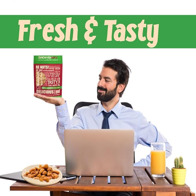 Sincerely Nuts ??Honey Roasted Cashews | Five Lb. Bag | Deluxe Kosher Snack Food | Healthy Source