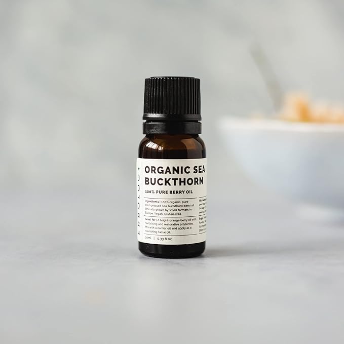 100% Organic Sea Buckthorn Oil 10ml - Cold-Pressed 50:1 - Premium Quality - Rich in Omega-7 and