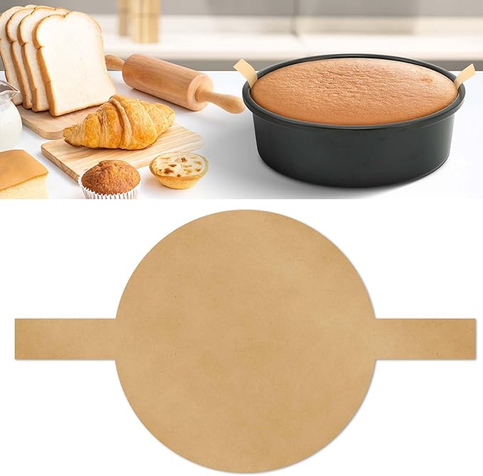 100 Sheets of 6-Inch Parchment Paper Rounds with Lift Tabs, Non-stick Precut Circle Cake Pan