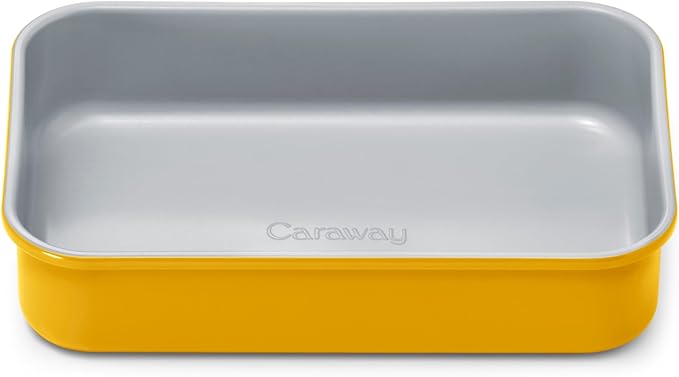 Caraway Nonstick 9??x 6.5??Small Rectangle Baking Pan ??Non-Toxic, PTFE & PFOA Free ??Aluminized