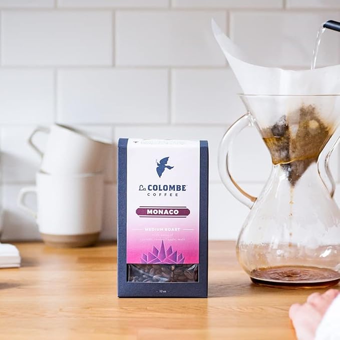 La Colombe Monaco Medium Roast Whole Bean Coffee - Notes of Milk Chocolate, Graham Cracker, Black