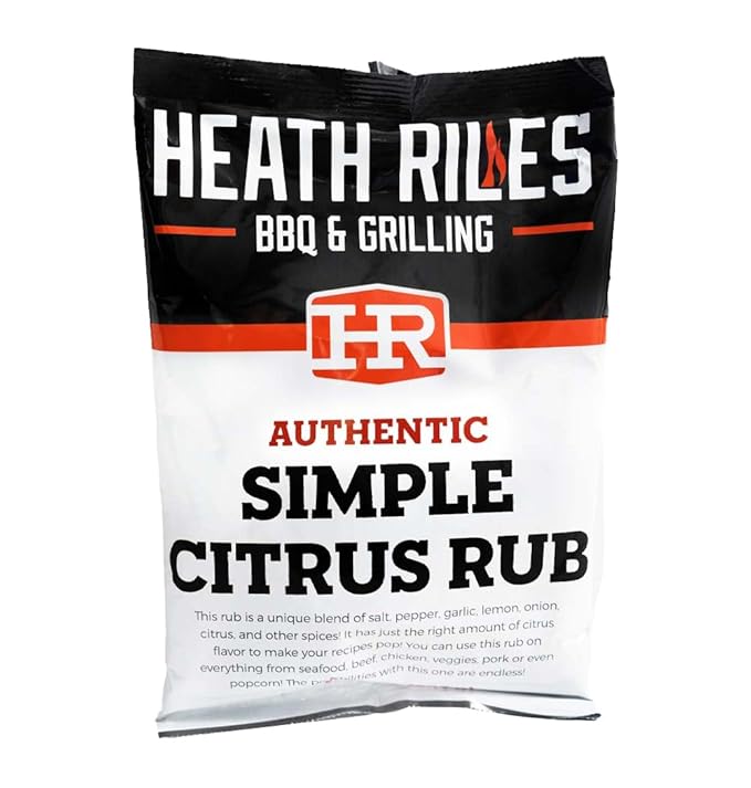 Heath Riles BBQ Rub - Simple Citrus Seasoning, Champion Pitmaster Recipe, Legendary Rubs For