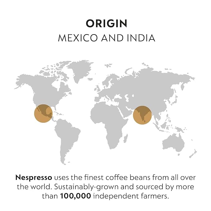 Nespresso Capsules Original Line, Cape Town Envivo Lungo, Dark Roast Espresso Coffee Pods, 50 Count