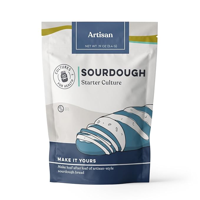 Artisan Sourdough Starter Culture | Dehydrated Starter for Bread Baking | Unbleached Rye Flour |