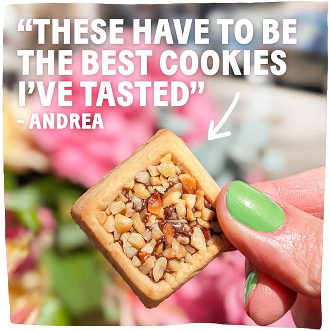 Michel et Augustin Cookies, Individually Wrapped Snacks, Gourmet Milk Chocolate & Hazelnut