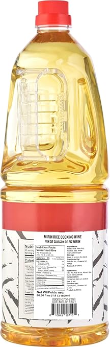 Soeos Mirin, Japanese Cooking Wine, 1.8 L (Pack of 1), Mirin Rice Wine, Authentic Natural Sugar