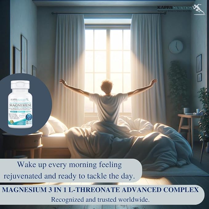 Kappa Nutrition Magbrain??Magnesium L-Threonate Plant-Based, 420mg Elemental Magnesium (3 Capsules)