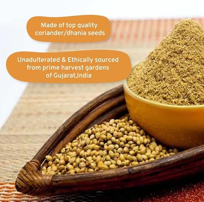 Coriander Powder (14oz) 100% Natural Ground Coriander | Premium Quality and High Value | Non-GMO