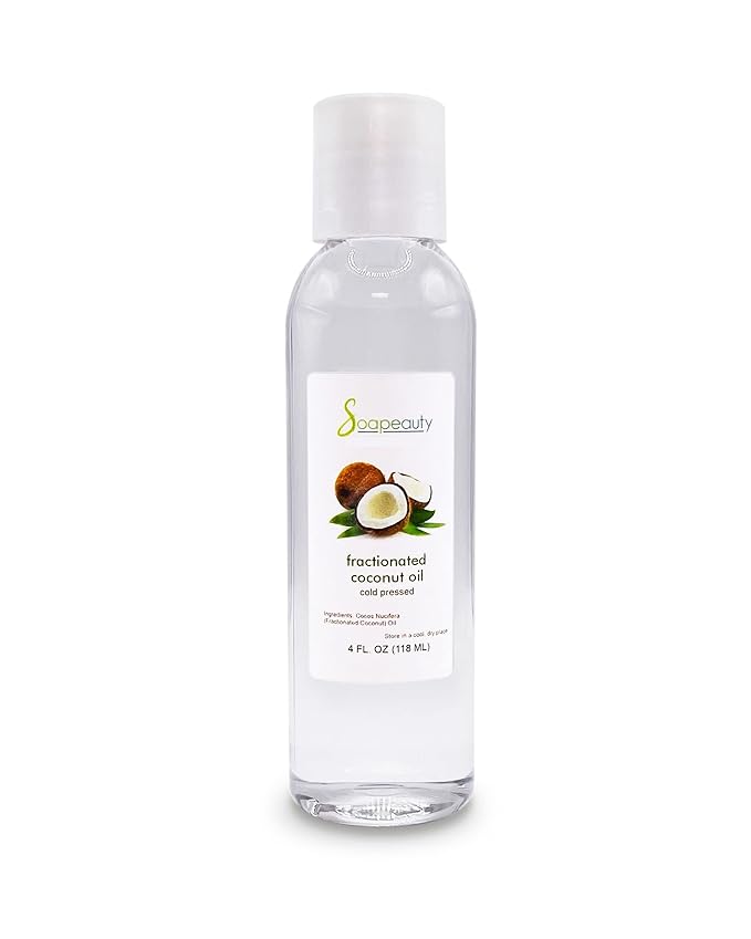 Soapeauty FRACTIONATED COCONUT OIL Cold Pressed Refined | 100% Natural Available in Bulk | Carrier