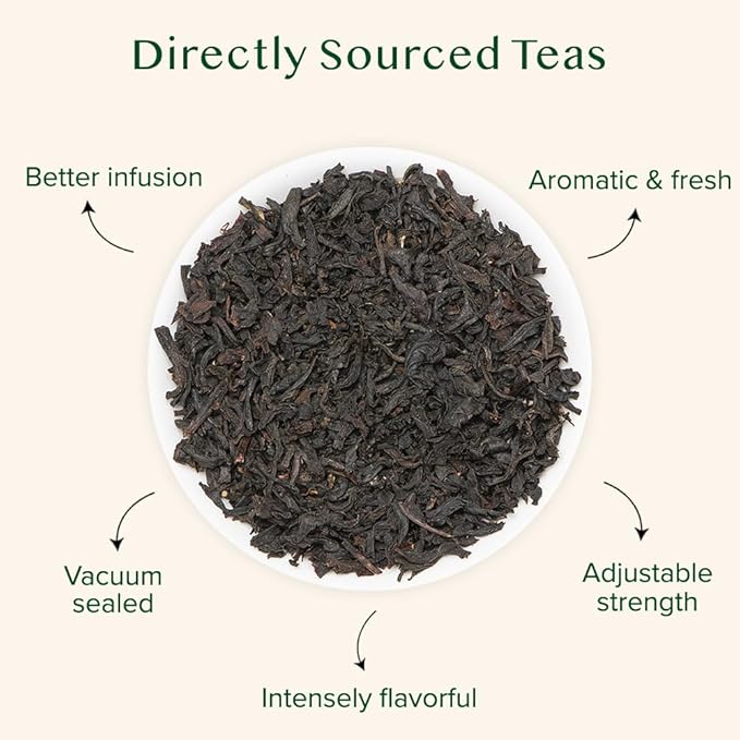 VAHDAM, Earl Grey Tea Loose Leaf 170+ Cups (340g/12oz) Citrusy & Delicious Black Tea blended with