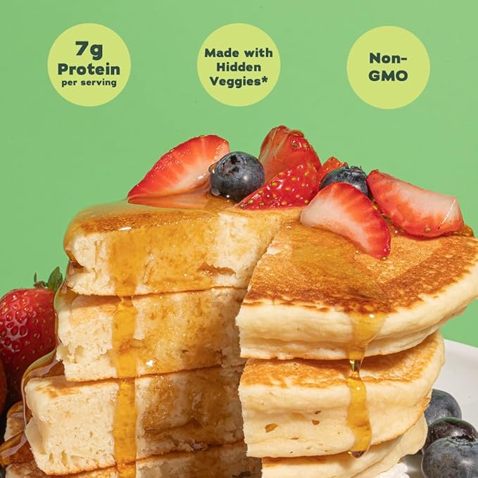 Hidden Harvest Original Pancake & Waffle Mixes: Non-GMO Project Verified, Made with Hidden Veggies