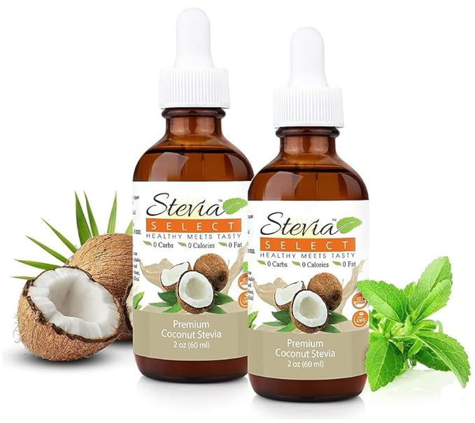 Stevia Select Coconut Pure Stevia Extract - Zero Calorie Sweetener - All Natural Liquid Stevia