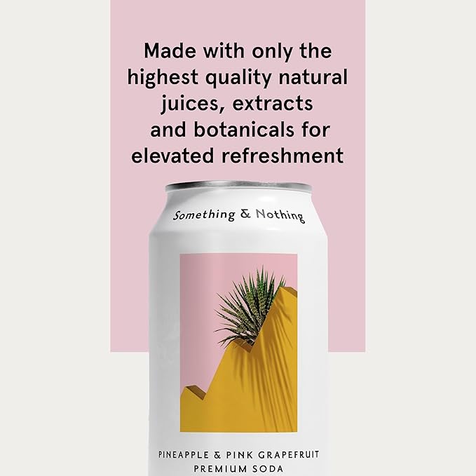 Something & Nothing Pineapple & Pink Grapefruit Flavoured Sparkling Water | Lightly Carbonated