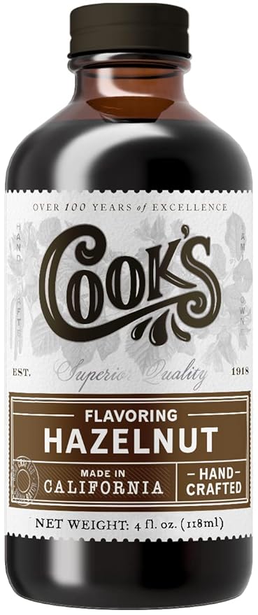 Cook's, Pure Hazelnut Flavor, Perfect for Baking and Cooking, Certified Kosher, Gluten Free
