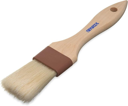 SPARTA, 1.5" Flat Boar Bristle Brush, Pastry Brush, Basting Brushes for Kitchen, Bakery, and