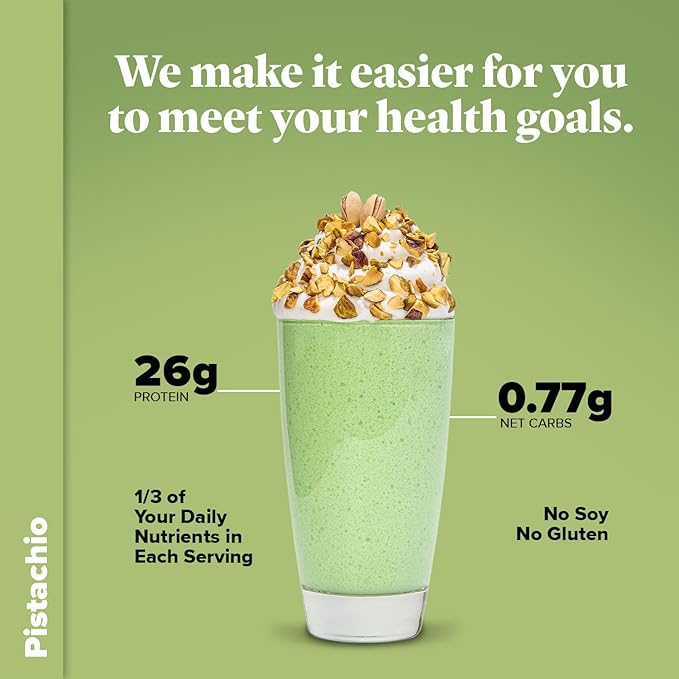 Keto Chow Pistachio | Keto Meal Replacement Shake Powder | Nutritionally Complete | Low Carb |