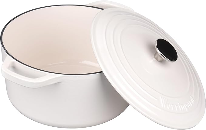 Enameled Cast Iron Dutch Oven Pot with Lid, for Bread Baking, Round Bread Oven- include Sourdough