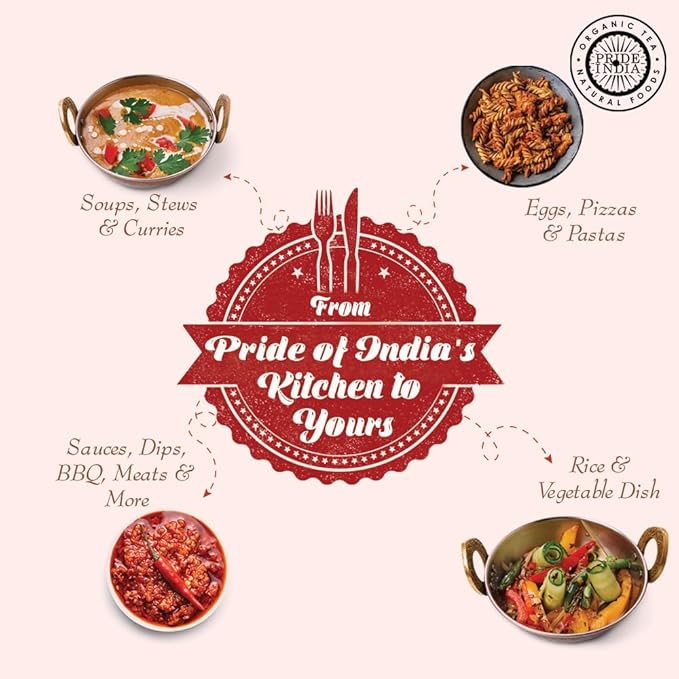 Pride of India | Red Chili Ground 2.1 oz (59 gm) Small Dual Sifter Jar | Traditional Indian Spice |