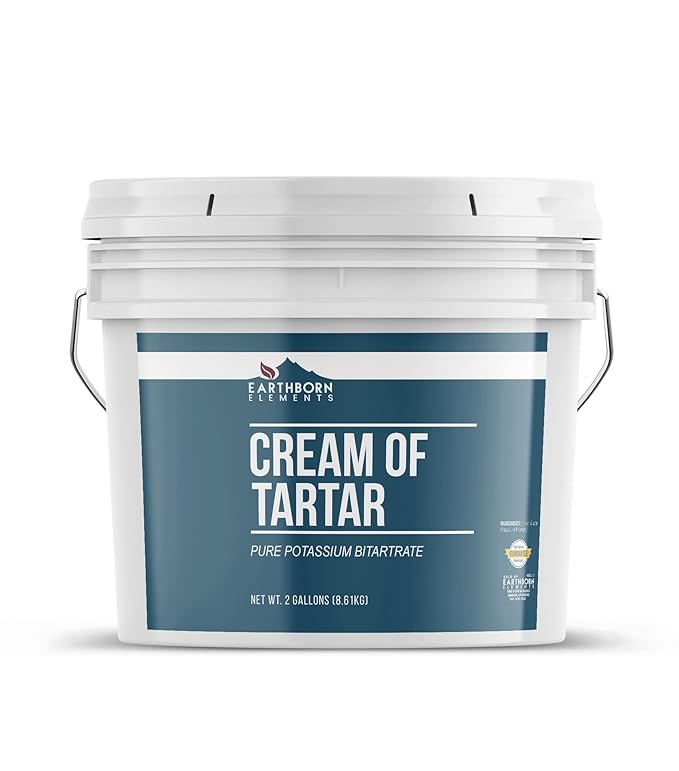 Earthborn Elements Cream of Tartar 2 Gallon Bucket, Baking Ingredient, Non GMO