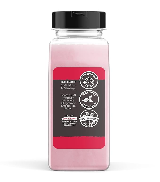 Birch & Meadow 1 lb of Red Wine Vinegar Powder, Mixes & Marinades, Acidic & Tangy Flavor