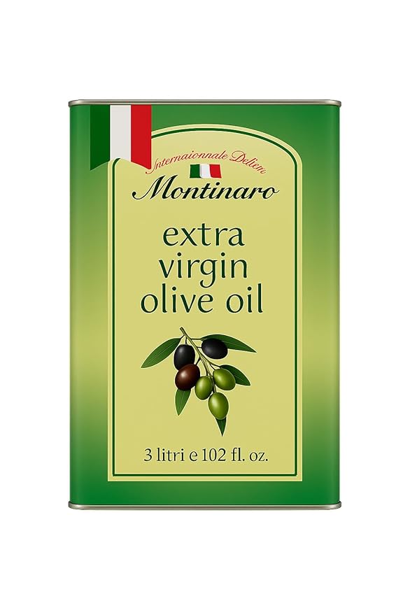 Montinaro Italian Extra Virgin Olive Oil ??Cold-Pressed EVOO from Puglia ??3L (101 fl oz) Tin