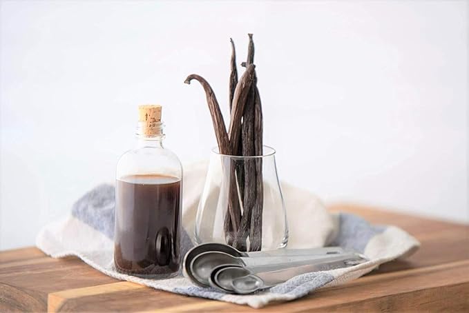 8 oz Pure Vanilla Extract - 100% Real Vanilla Extract - For Cooking, Drinks & Desserts - 100%
