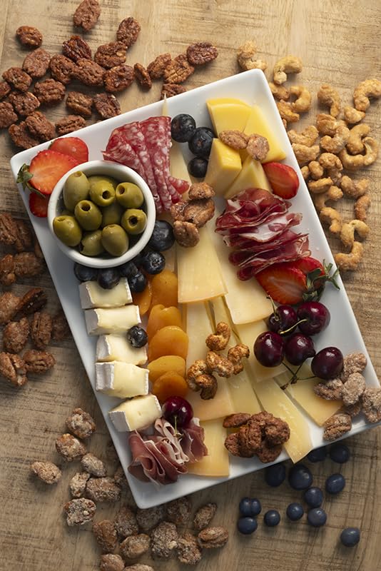 OZARK NUT ROASTERS Salted Caramel Cashews, Gourmet Candied Nuts Snack, Gluten-Free, Sea Salt &