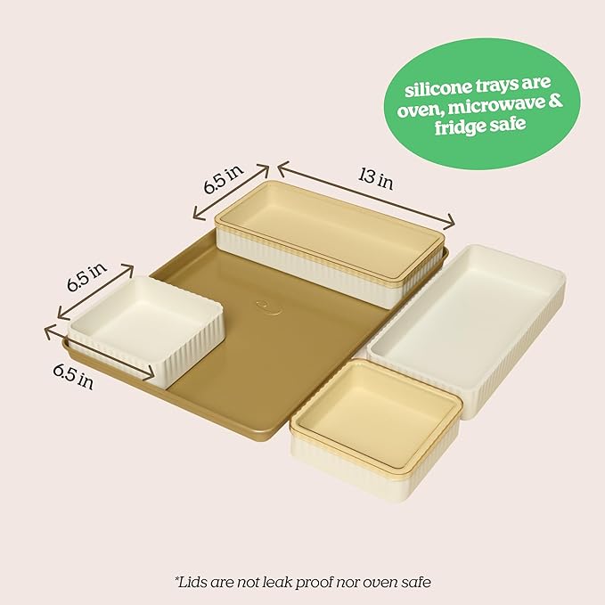 9-Piece Baking Set, Non-Stick Bakeware Set with 2 Large Silicone Trays, 2 Small Silicone Trays with