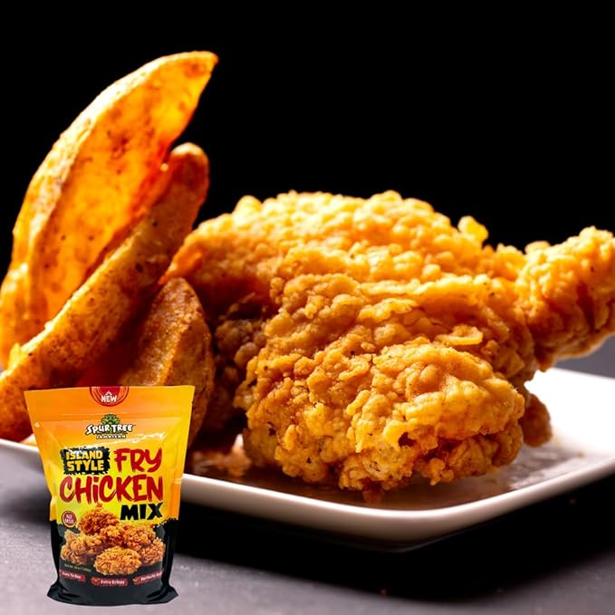 Spur Tree Jamaican Island Style Chicken Mix - Seasoned Coating for Crispy Flavor - Frying Magic for