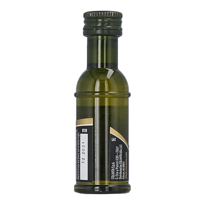 Colavita Mini Sizes - Premium Italian Extra Virgin Olive Oil, Pack of 80 (25ml each, .85oz) Plastic