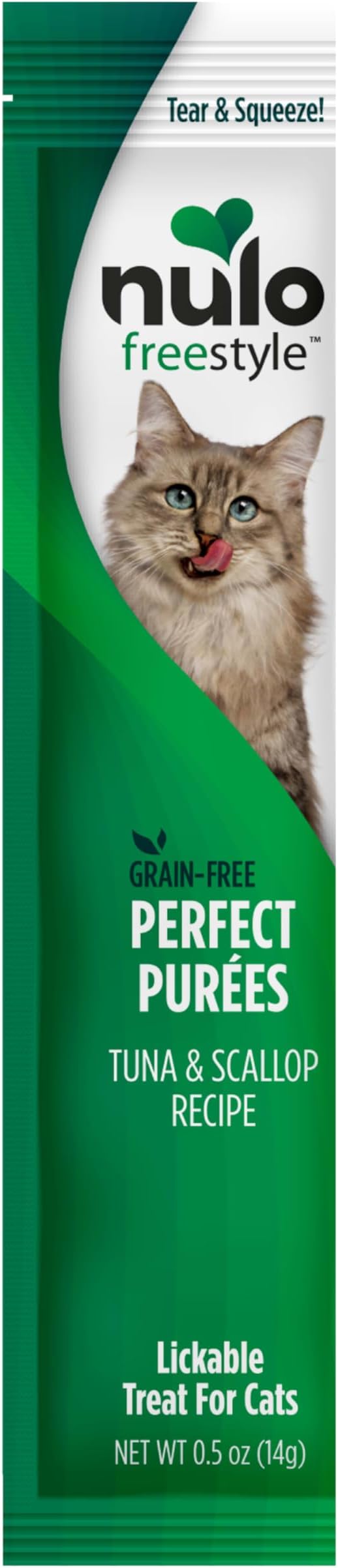 Nulo Freestyle Grain-Free Perfect Purees Premium Wet Cat Treats, Squeezable Meal Topper for