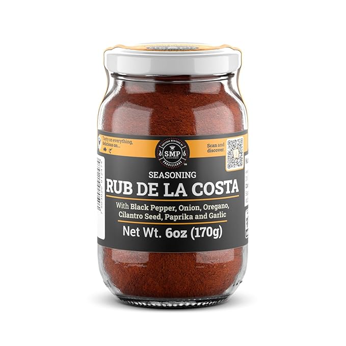 SMP Rub de la Costa: 100% Natural, No Preservatives, Perfect Tangy & Salty Seasoning for Seafood